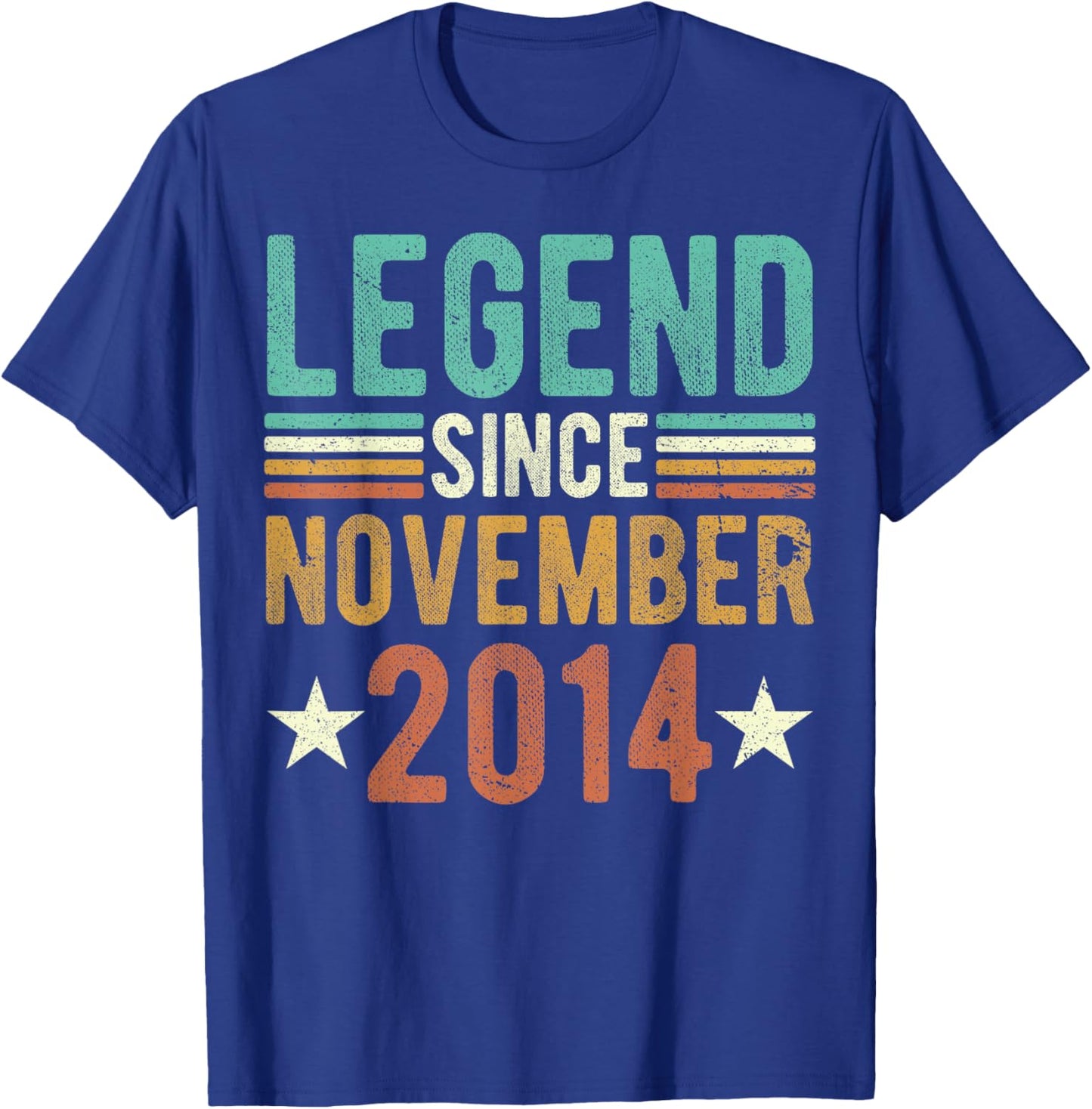 Legend Since November 2014 8 Years Old 8th anniversary T-Shirt - T-Shirt | Royal