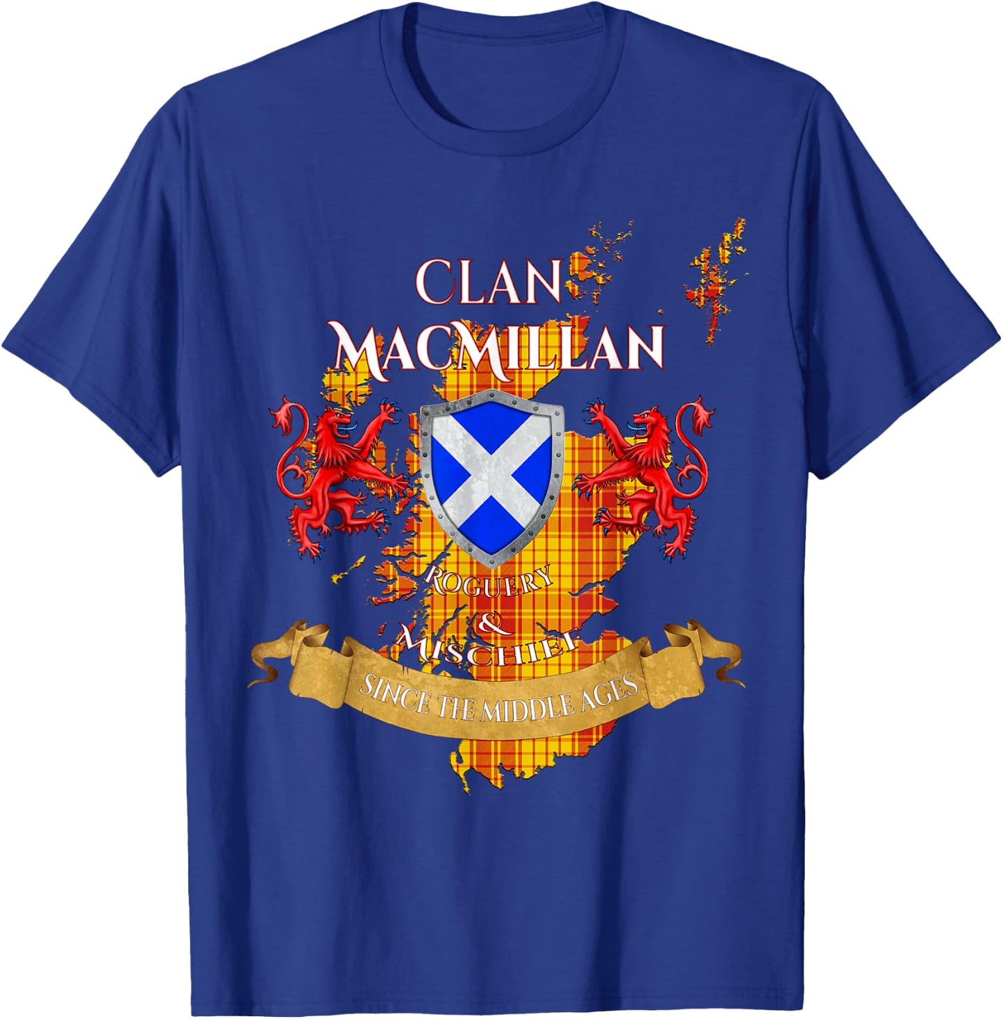 MacMillan Scottish Family Clan Middle Ages Mischief T-Shirt - T-Shirt | Royal