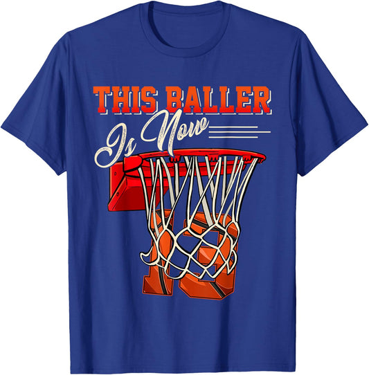 13th Birthday Shirt For Boy Basketball 13 Years Old Kid Gift T-Shirt - T-Shirt | Royal