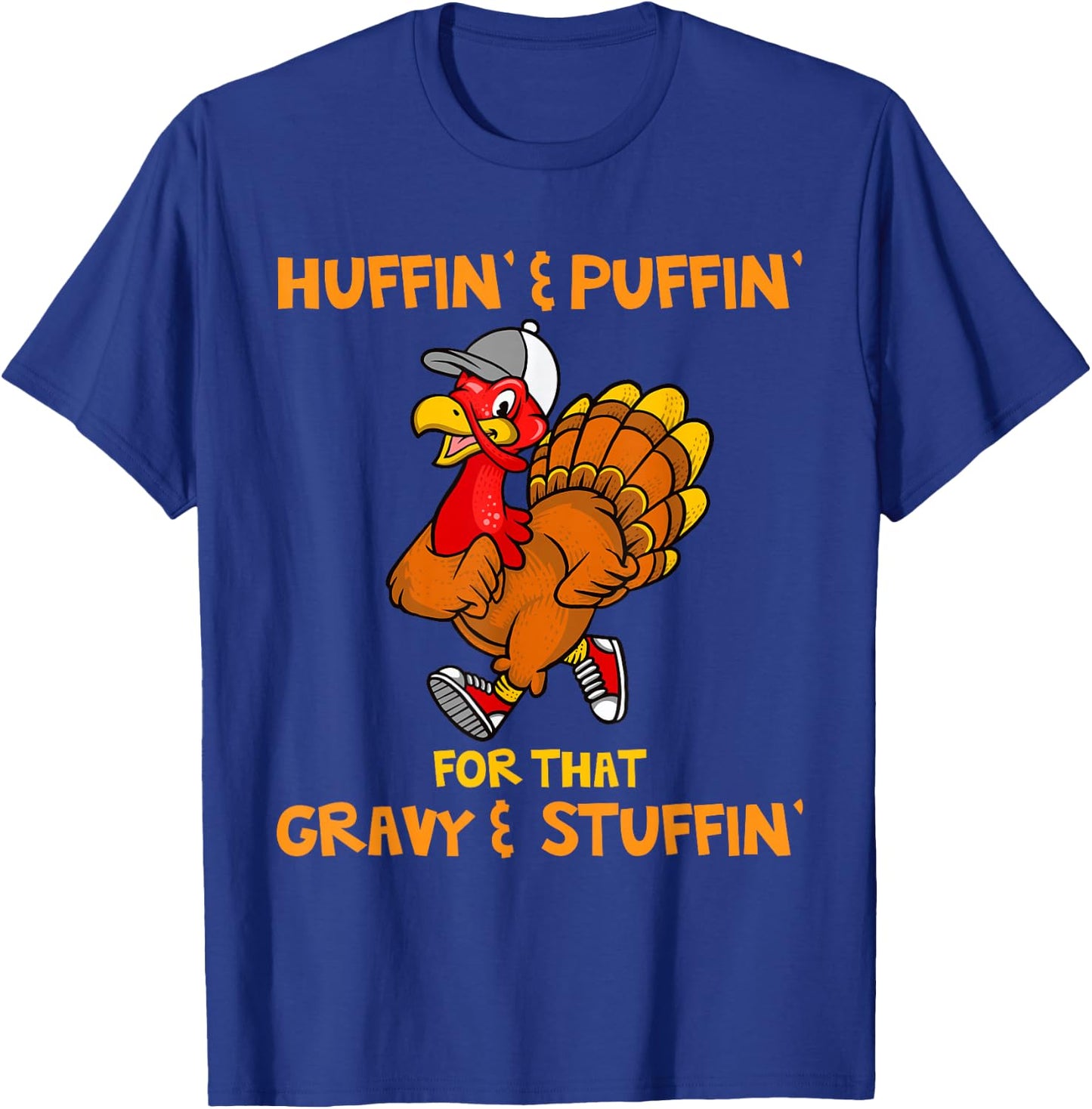 Turkey Marathon Turkey Trot shirt Huffin Puffin Turkey Trot T-Shirt - T-Shirt | Royal