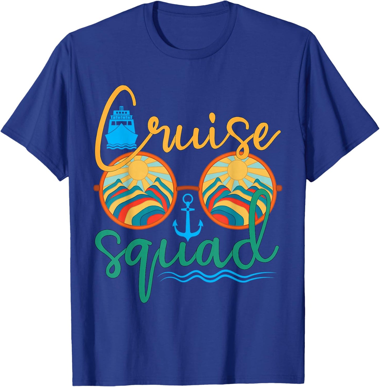 Cruise Squad 2025 Family Vacation Beach Matching Groupe T-Shirt - T-Shirt | Royal