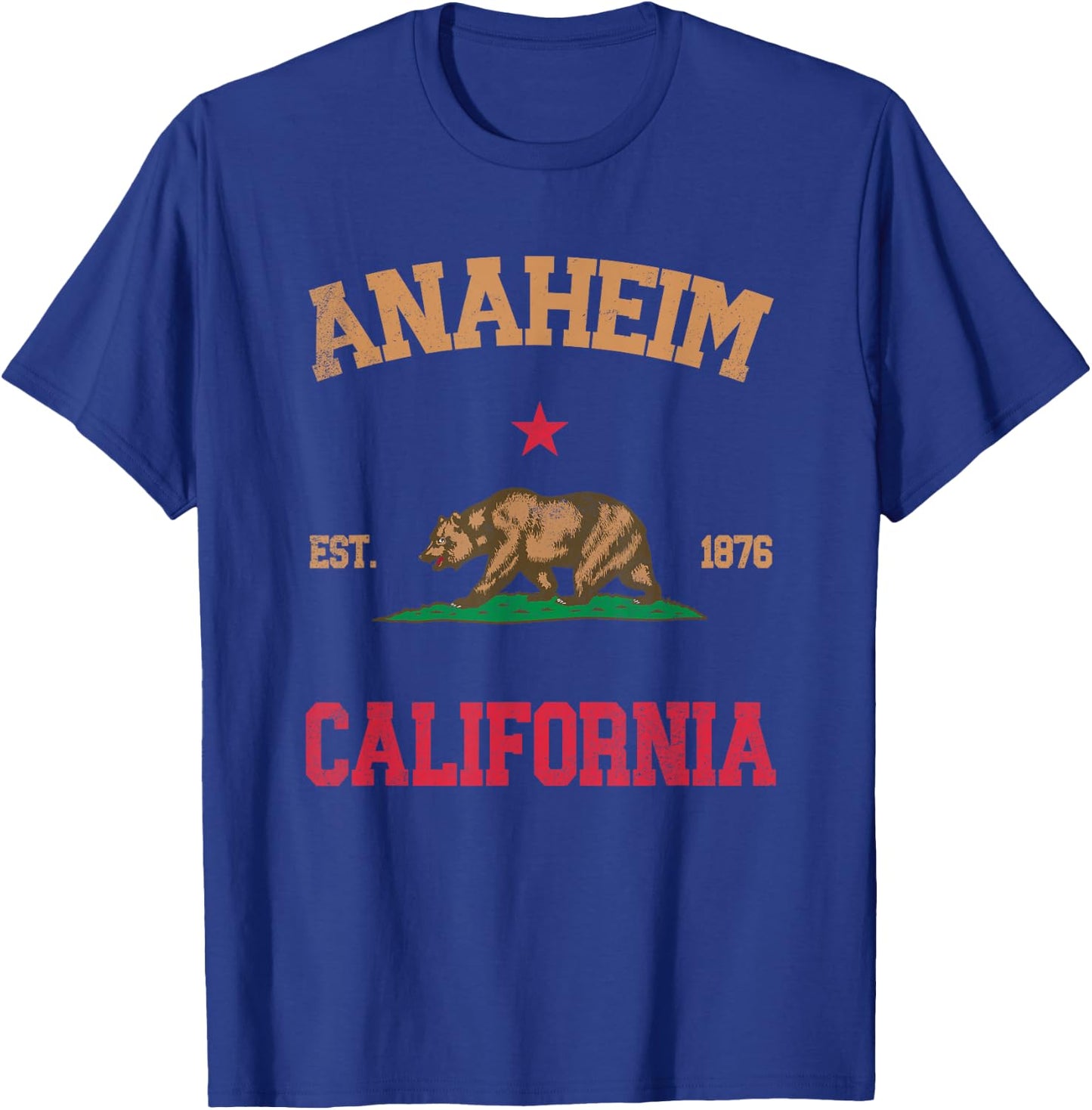 Anaheim California T-Shirt - T-Shirt | Royal