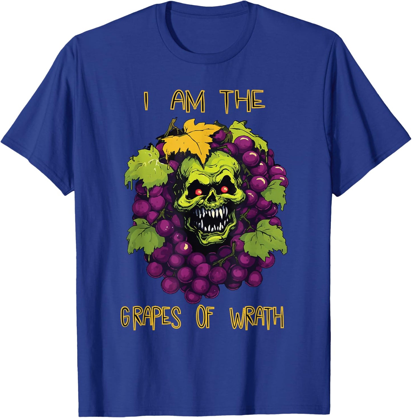 The Grapes of Wrath Halloween Costume Shirt Funny Wine Pun T-Shirt - T-Shirt | Royal