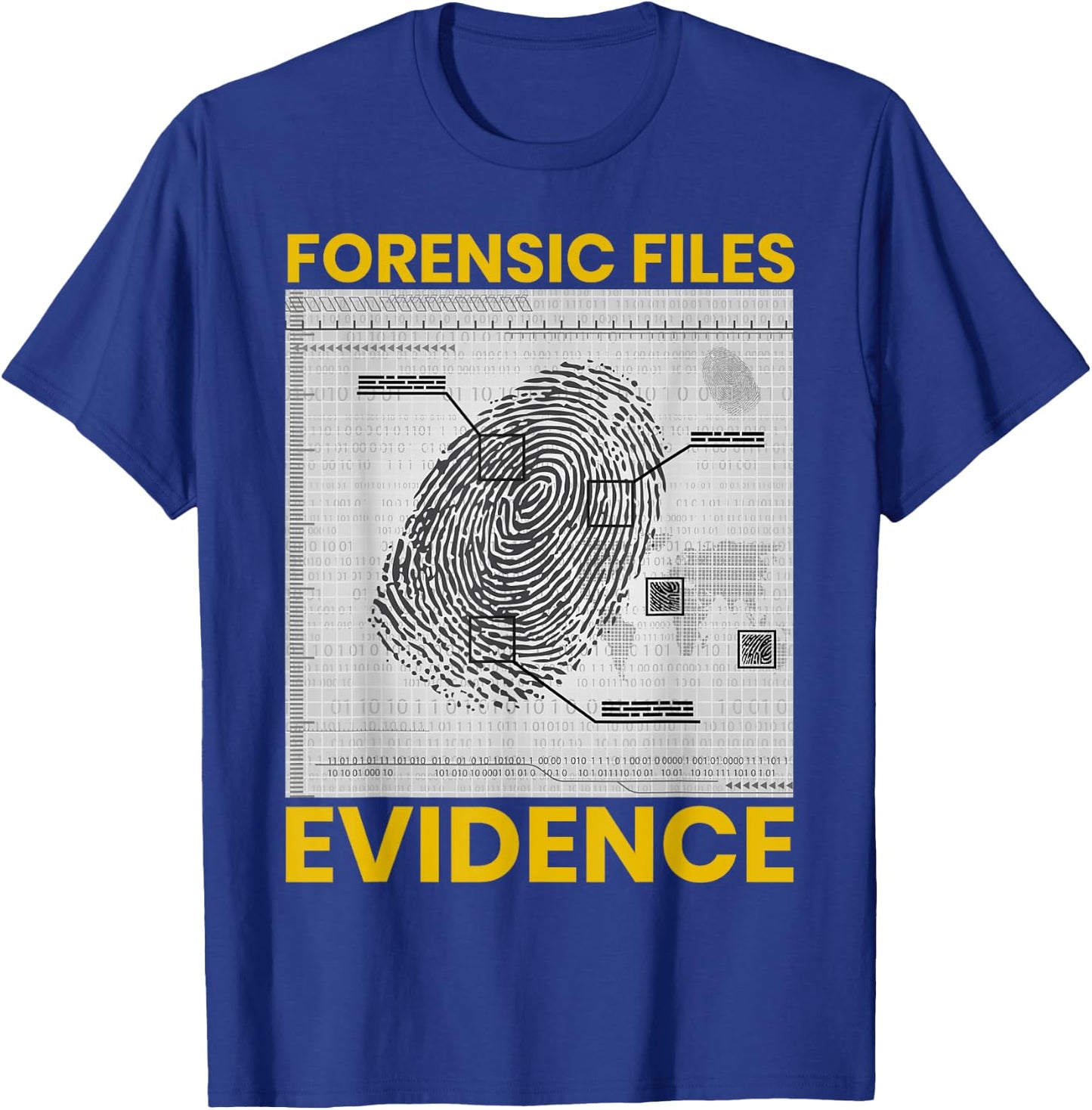 Funny Forensic Scientist Science Forensic Files Evidence T-Shirt - T-Shirt | Royal