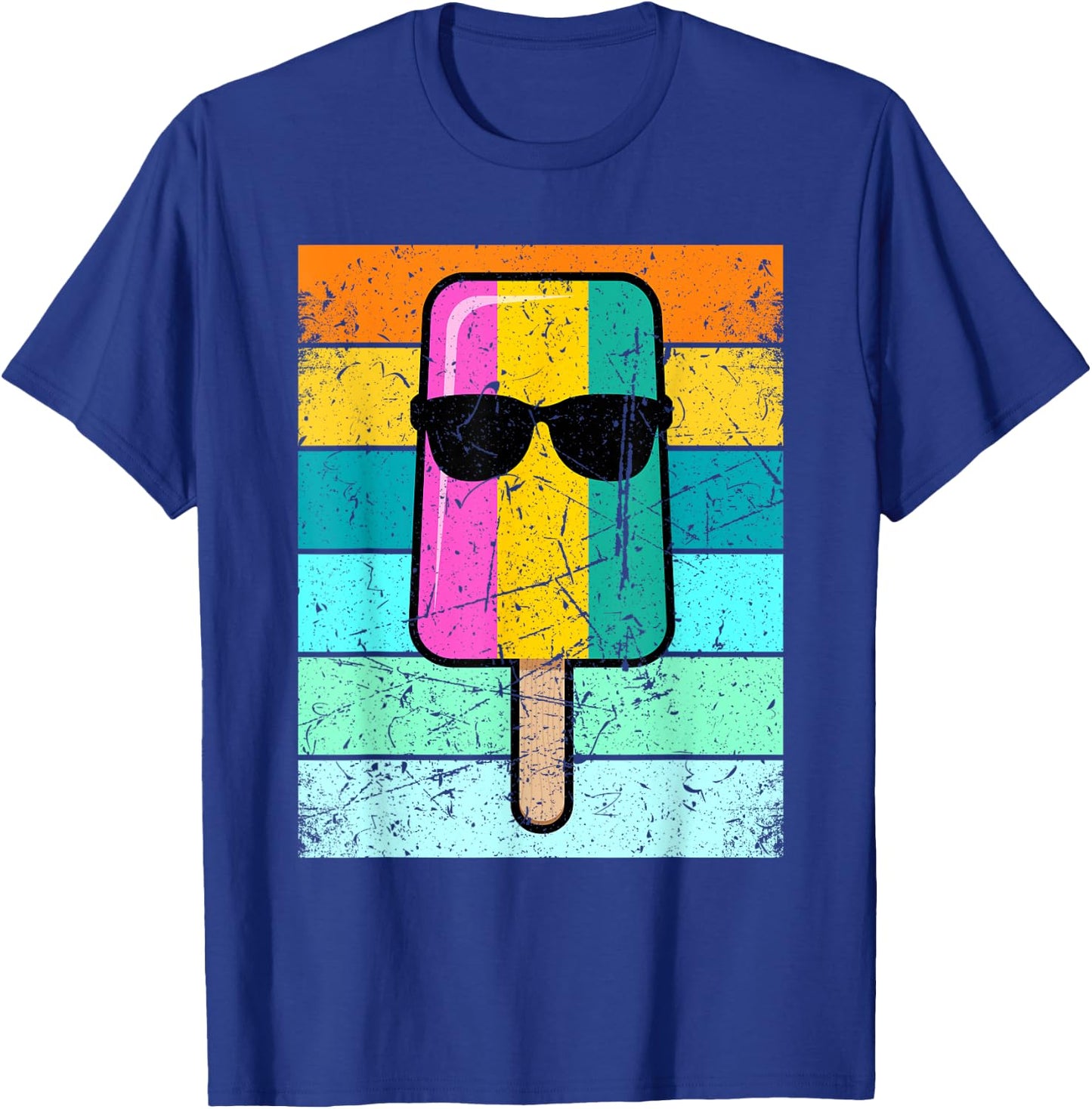 Summer Popsicle Shirt Funny Ice Cream Beach Pool Party T-Shirt - T-Shirt | Royal