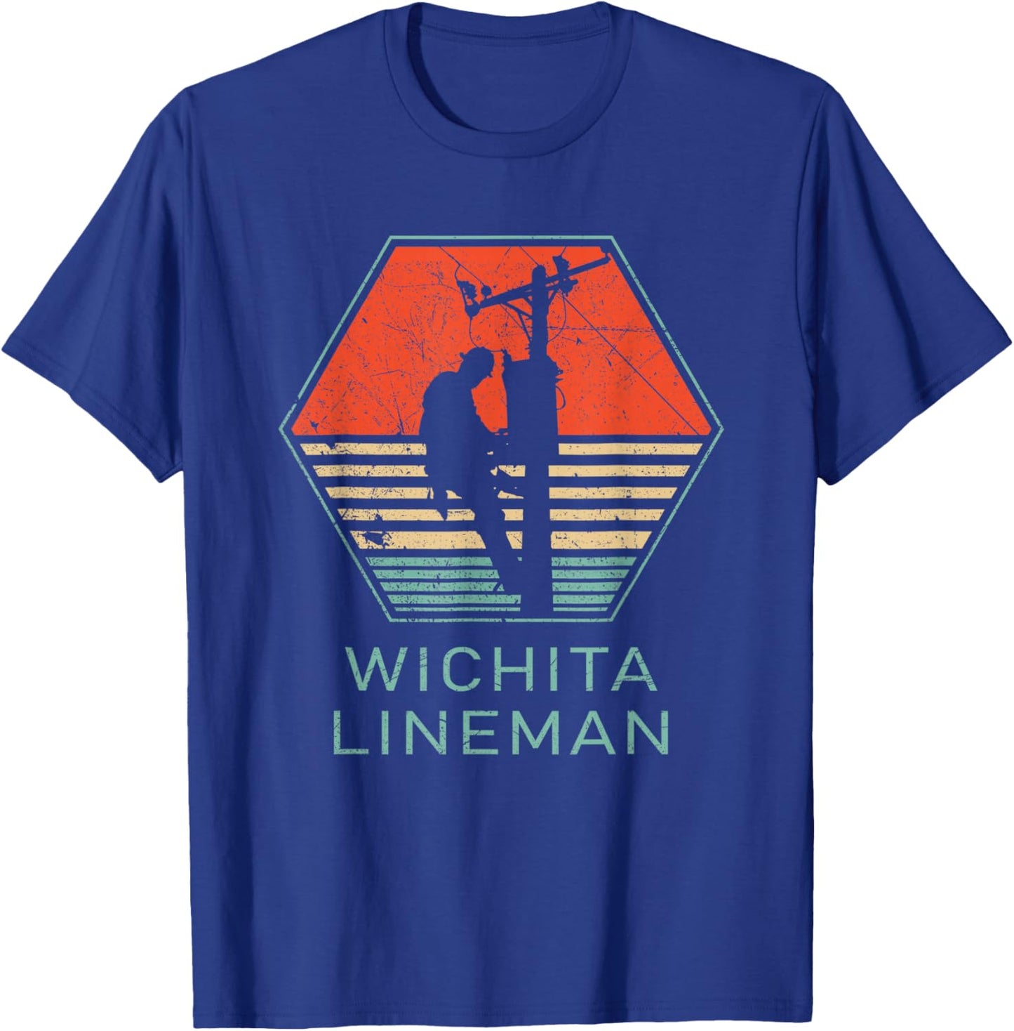 GlenStore Wichita Lineman - Black, -Adults, Small, Short Sleeve, , Classic Fit, Cotton 60% Polyester 40% T-Shirt - T-Shirt | Royal
