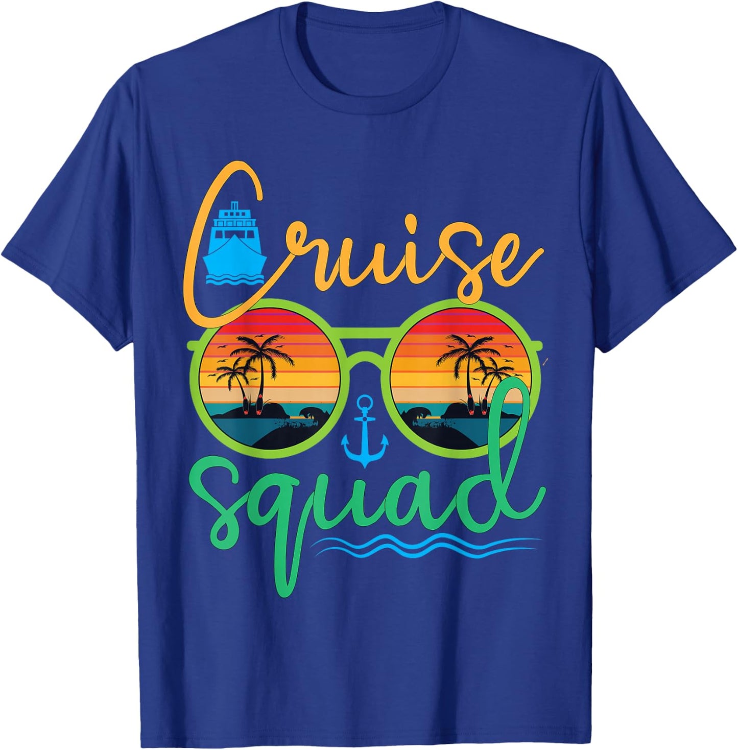 Cruise Squad 2025 Family Vacation Beach Matching Groupe T-Shirt - T-Shirt | Royal