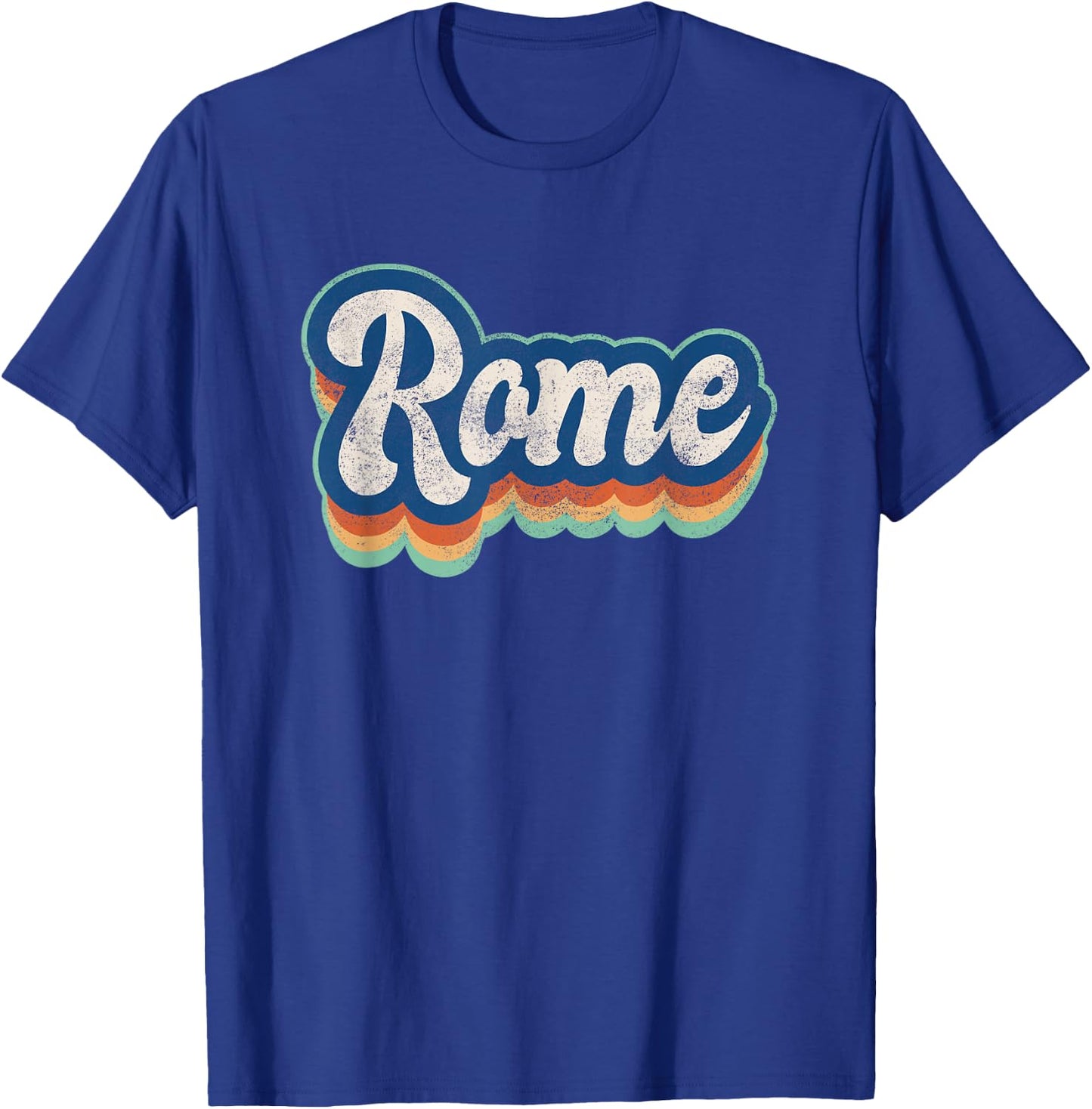 Rome First Name Boy Vintage Style 70s 80s Personalized T-Shirt - T-Shirt | Royal