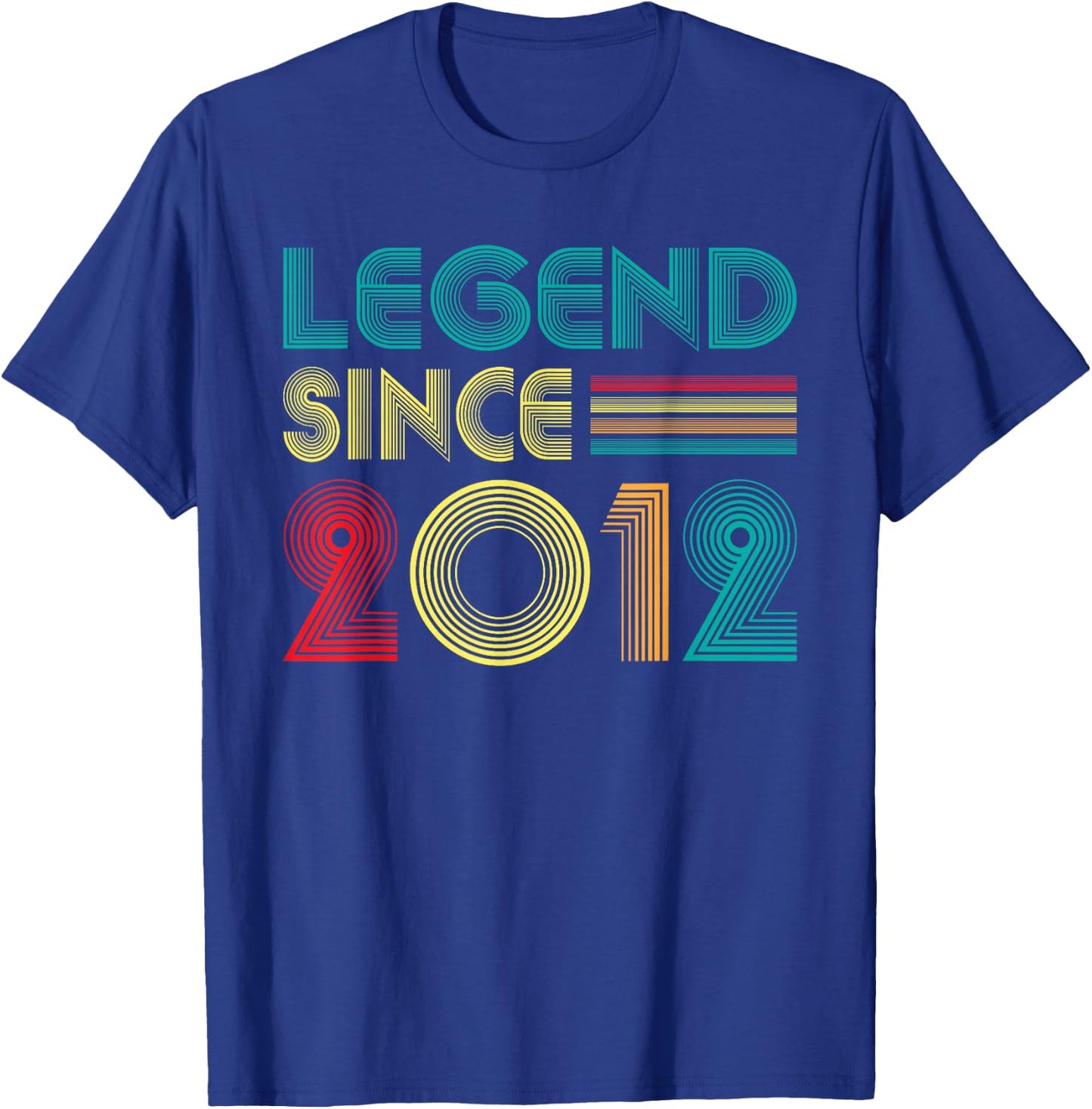 Legend Since 2012 13th Birthday Retro Vintage 13 Years Old T-Shirt - T-Shirt | Royal