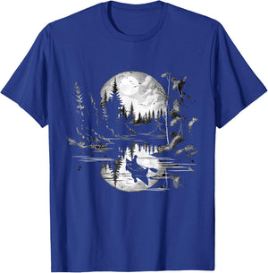 Canoe Canadian Canoeists Nature Canoe T-Shirt - T-Shirt | Royal