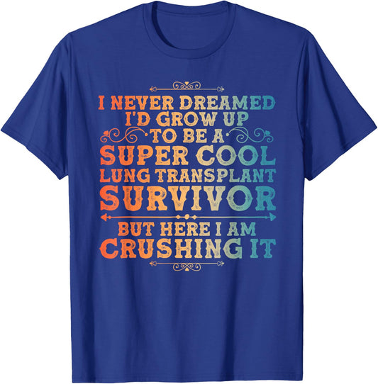 Funny Lung Transplant Design Women Organ Transplant T-Shirt - T-Shirt | Royal