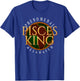 Pisces King Black Man African American T-Shirt - T-Shirt | Royal