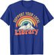 Retro Support Your Local Library Books Lover Book Reader T-Shirt - T-Shirt | Royal