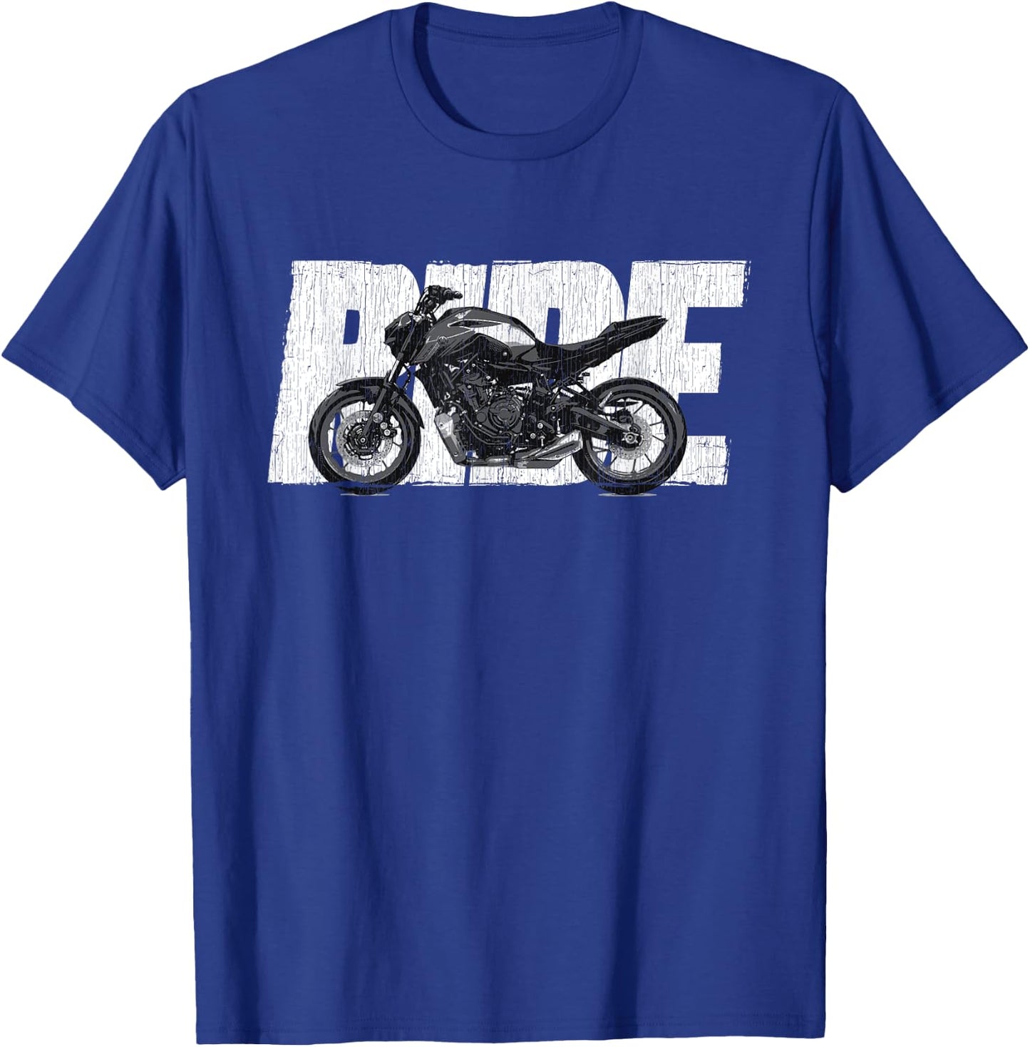 2021-2022 MT-07 Ride Naked Bike Ride Motorcycle T-Shirt - T-Shirt | Royal