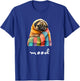 Funny Moody Pug in Cozy Blanket Cute Character T-Shirt - T-Shirt | Royal