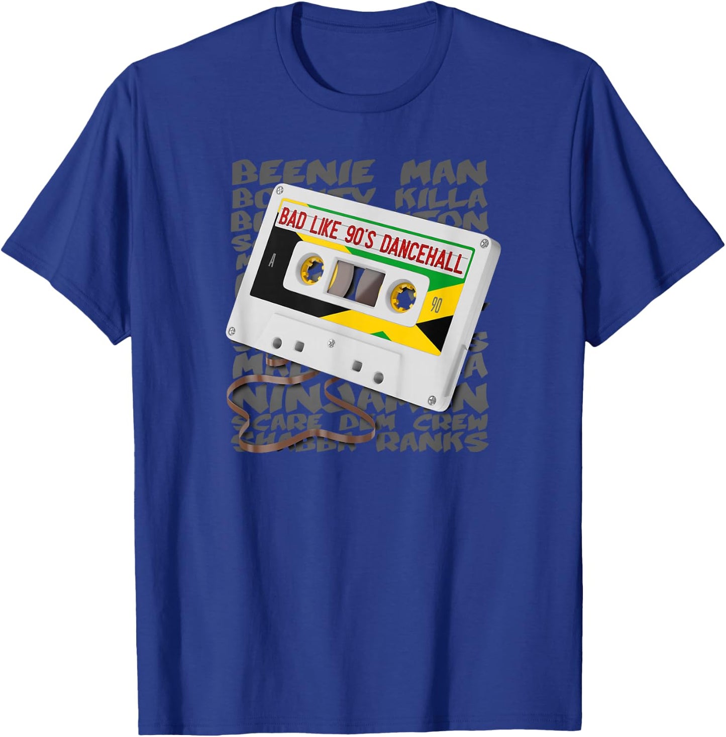 Bad Like 90's Dancehall - Old School Reggae Music Jamaica T-Shirt - T-Shirt | Royal