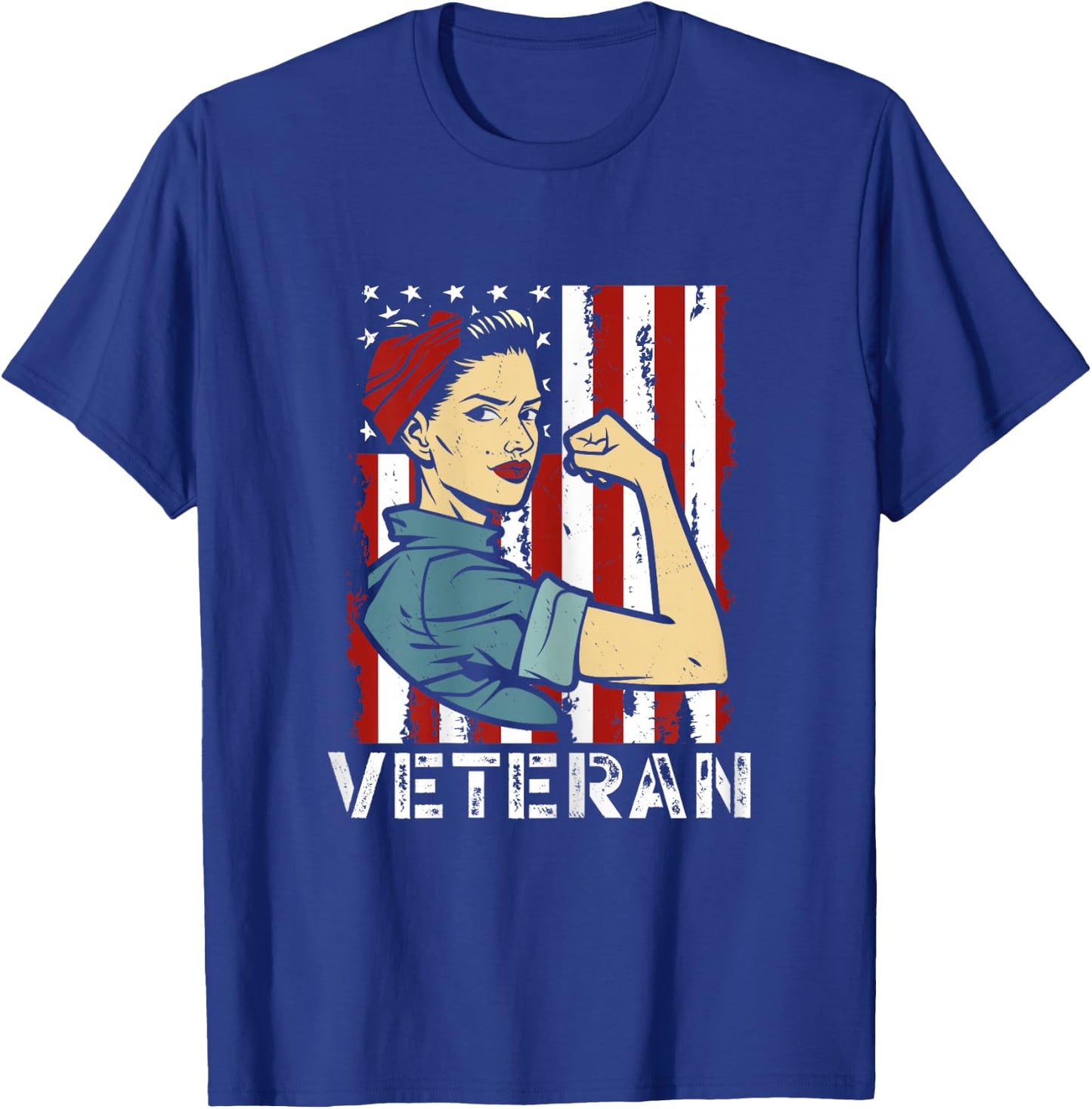 Female Veteran Veteran's Day U.S. Veteran T-Shirt - T-Shirt | Royal
