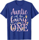 Auntie of the Fairy One Aunt 1st Birthday Party Family T-Shirt - T-Shirt | Royal