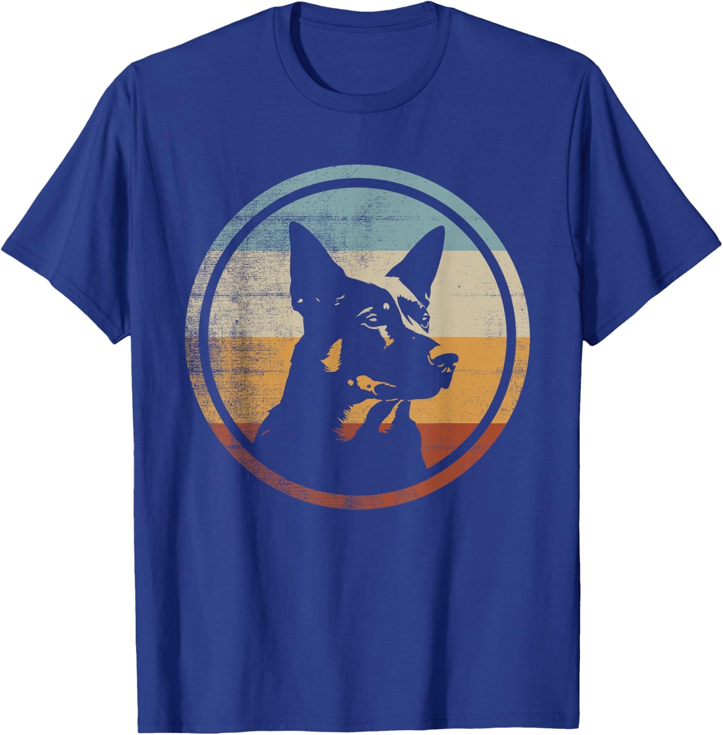 Retro Style Australian Kelpie Dog T-Shirt - T-Shirt | Royal