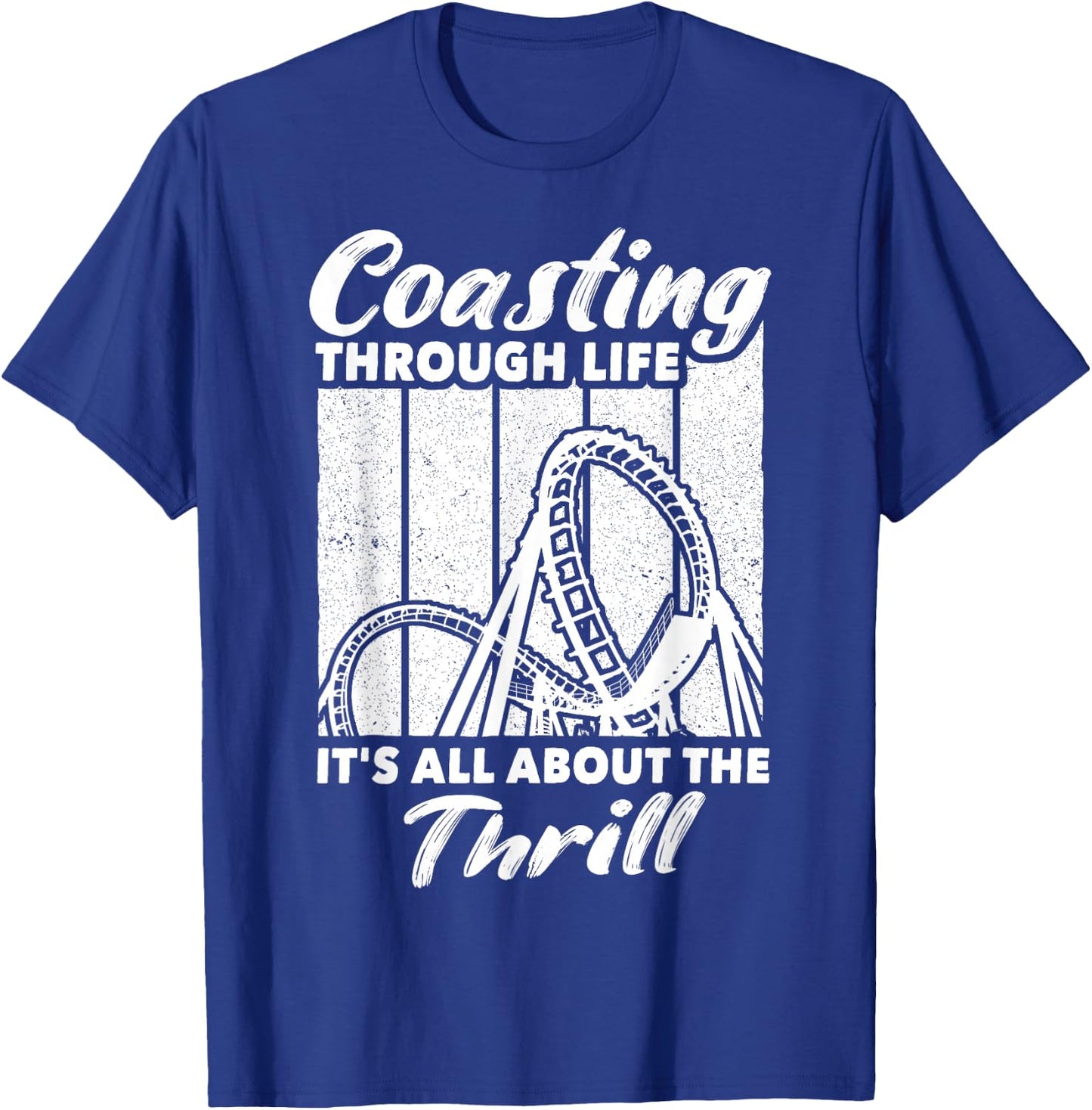 Roller Coaster Enthusiast Rollercoasters T-Shirt - T-Shirt | Royal