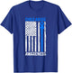 Child Abuse Awareness US Flag Child Abuse Prevention Month T-Shirt - T-Shirt | Royal