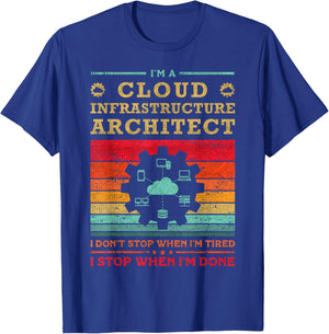 Cloud Specialist & Engineer Cloud Infrastructure Architect T-Shirt - T-Shirt | Royal