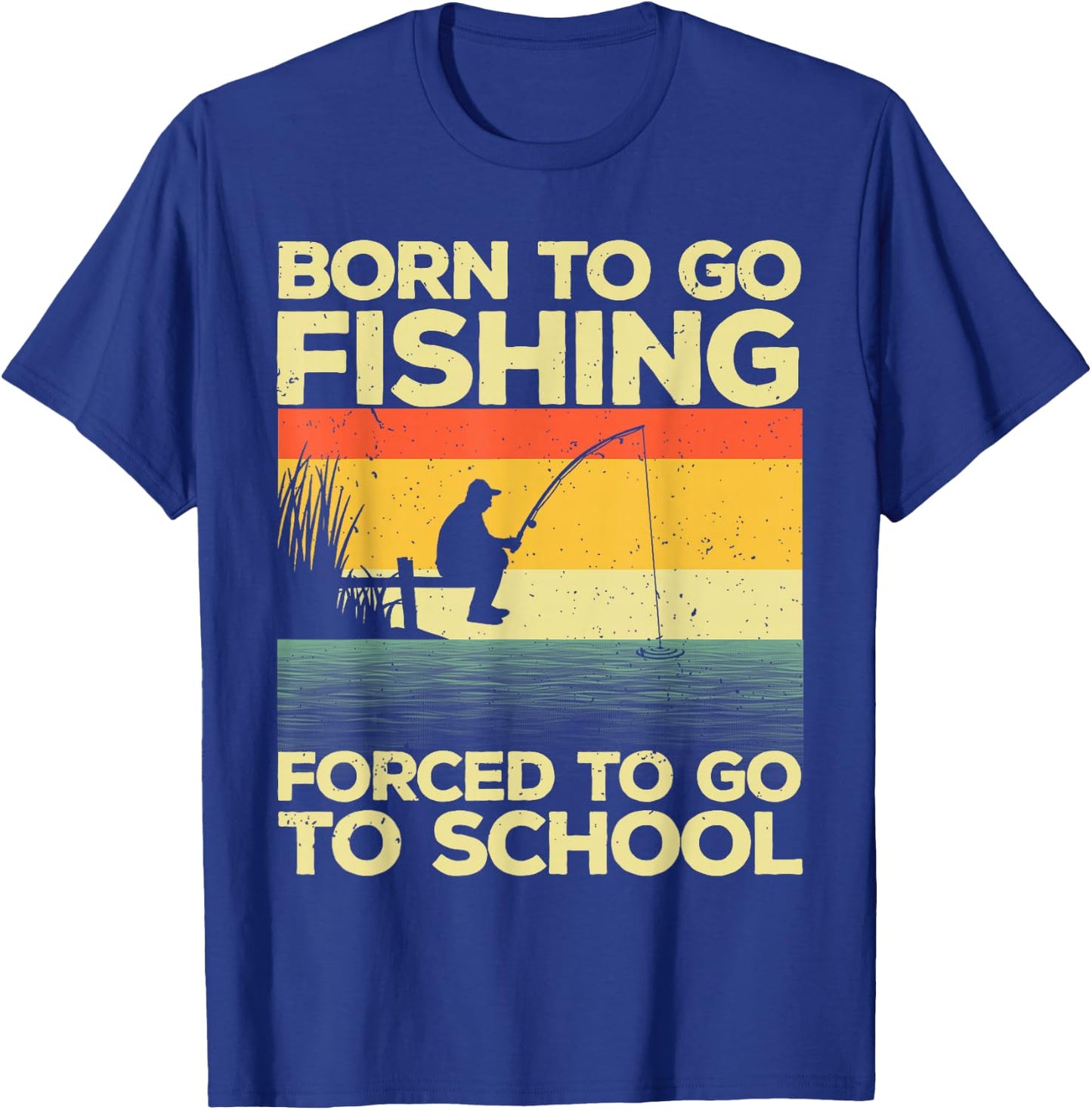 Cool Fishing Women Kids Bass Fishing Fisherman Fish Small T-Shirt - T-Shirt | Royal
