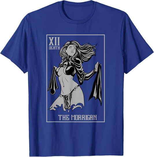 The Morrigan Celtic Goddess Witch Tarot Card Ireland Pagan T-Shirt - T-Shirt | Royal