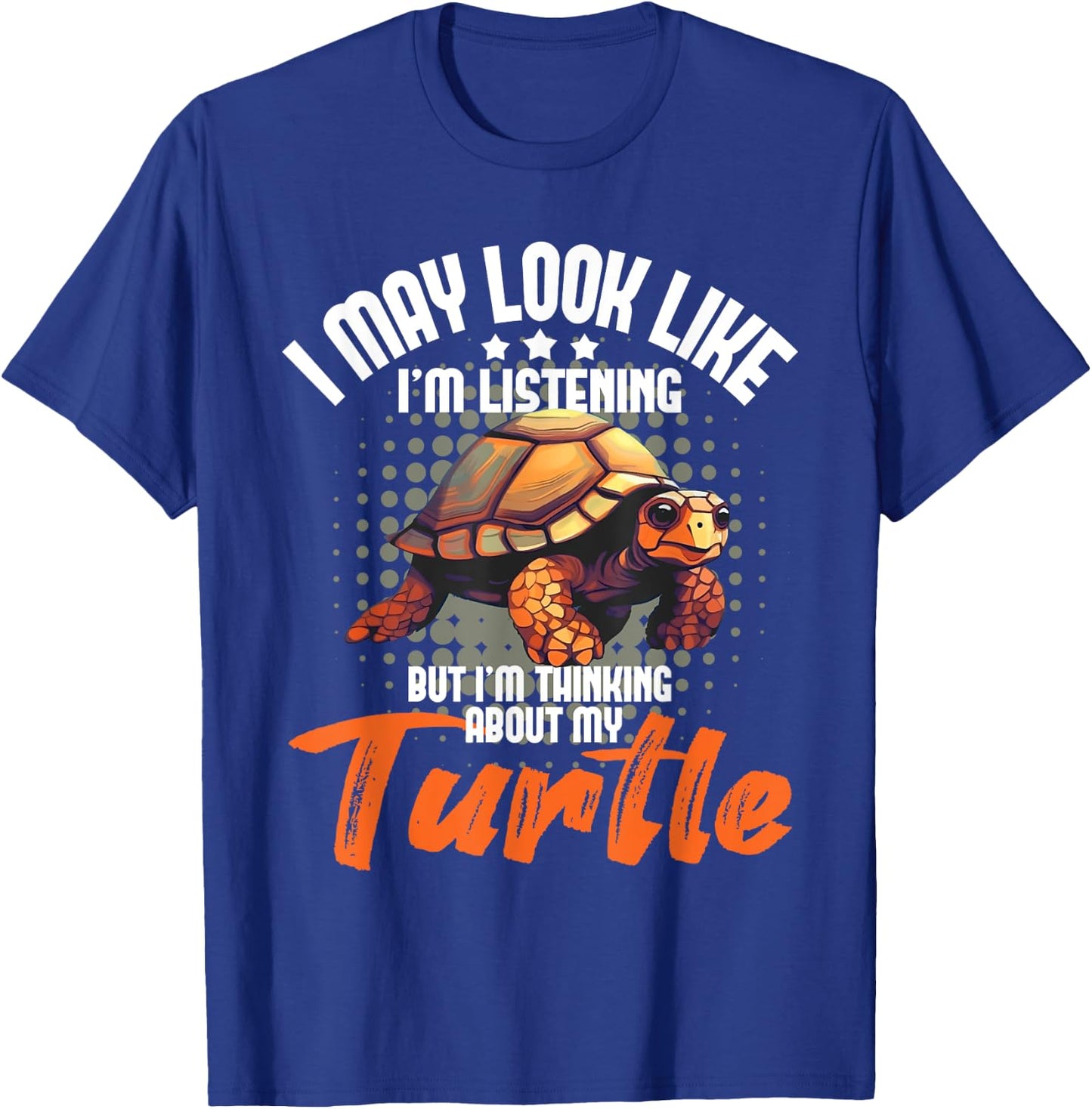 I'm Thinking About My Turtle - Beach Nature Wildlife Lover T-Shirt - T-Shirt | Royal