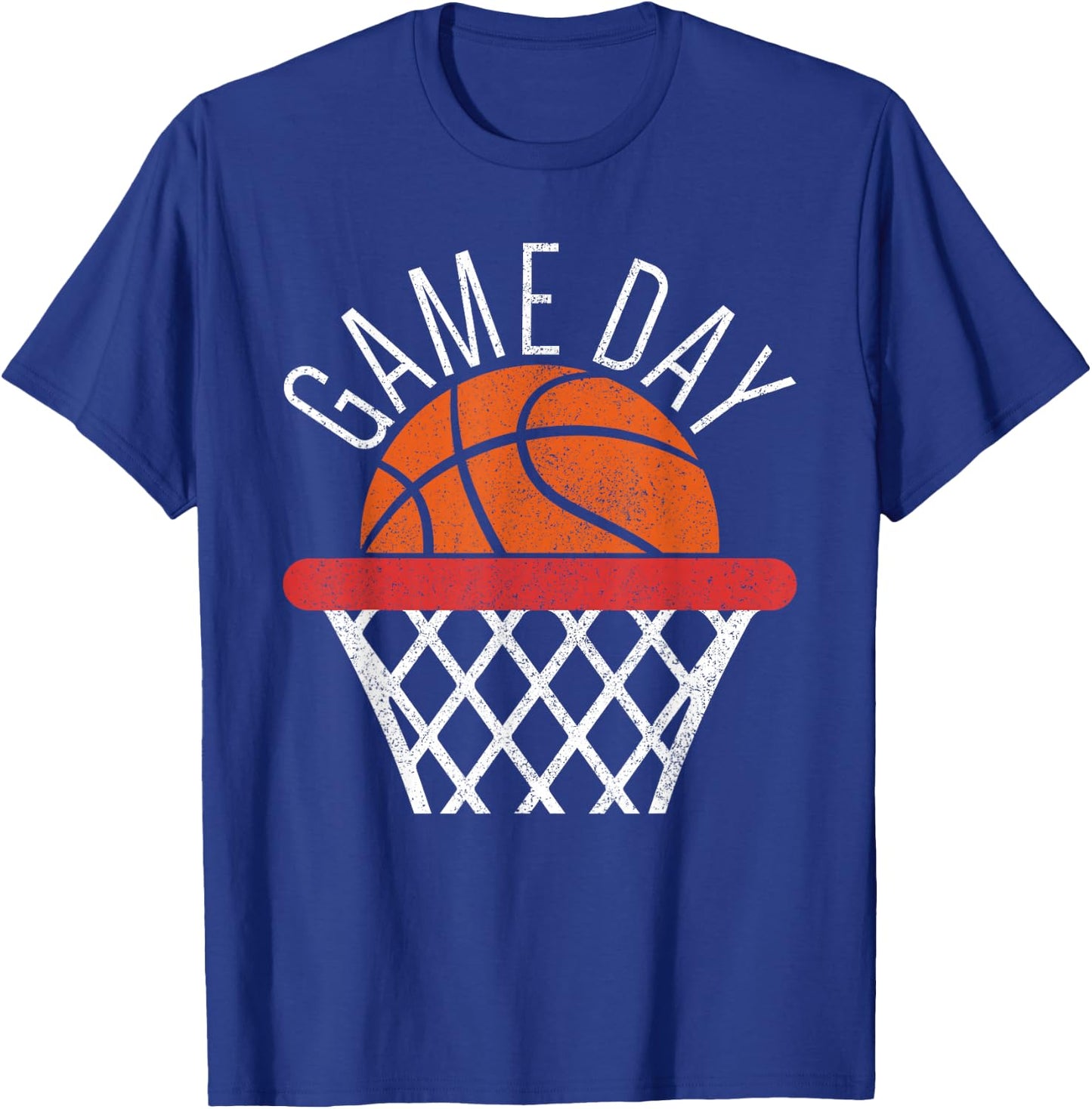 Game Day Basketball Lover Basketball Player Funny Basketball T-Shirt - T-Shirt | Royal