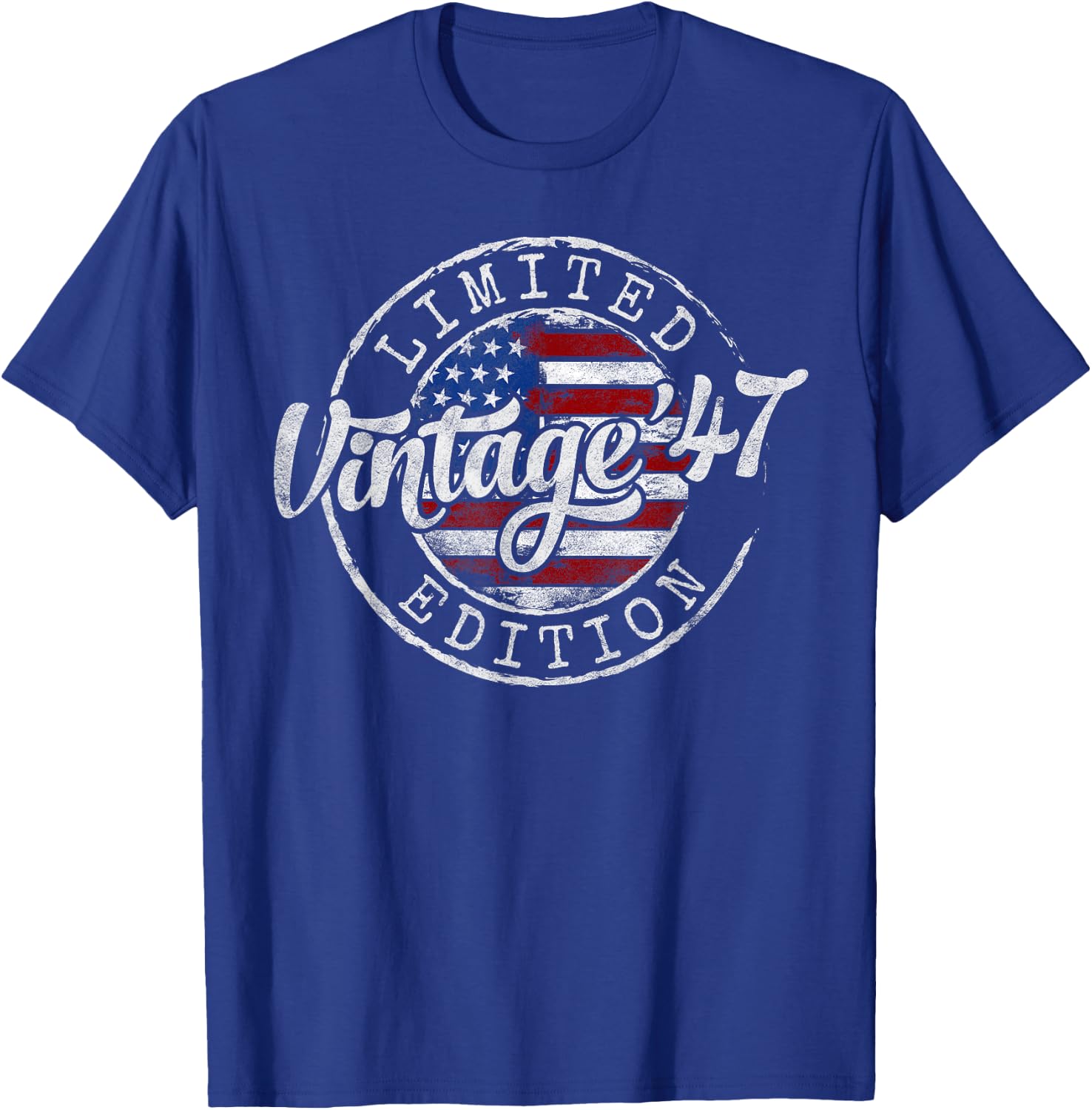 Vintage 1947 78th Birthday Gifts Women 78 Year Old T-Shirt - T-Shirt | Royal