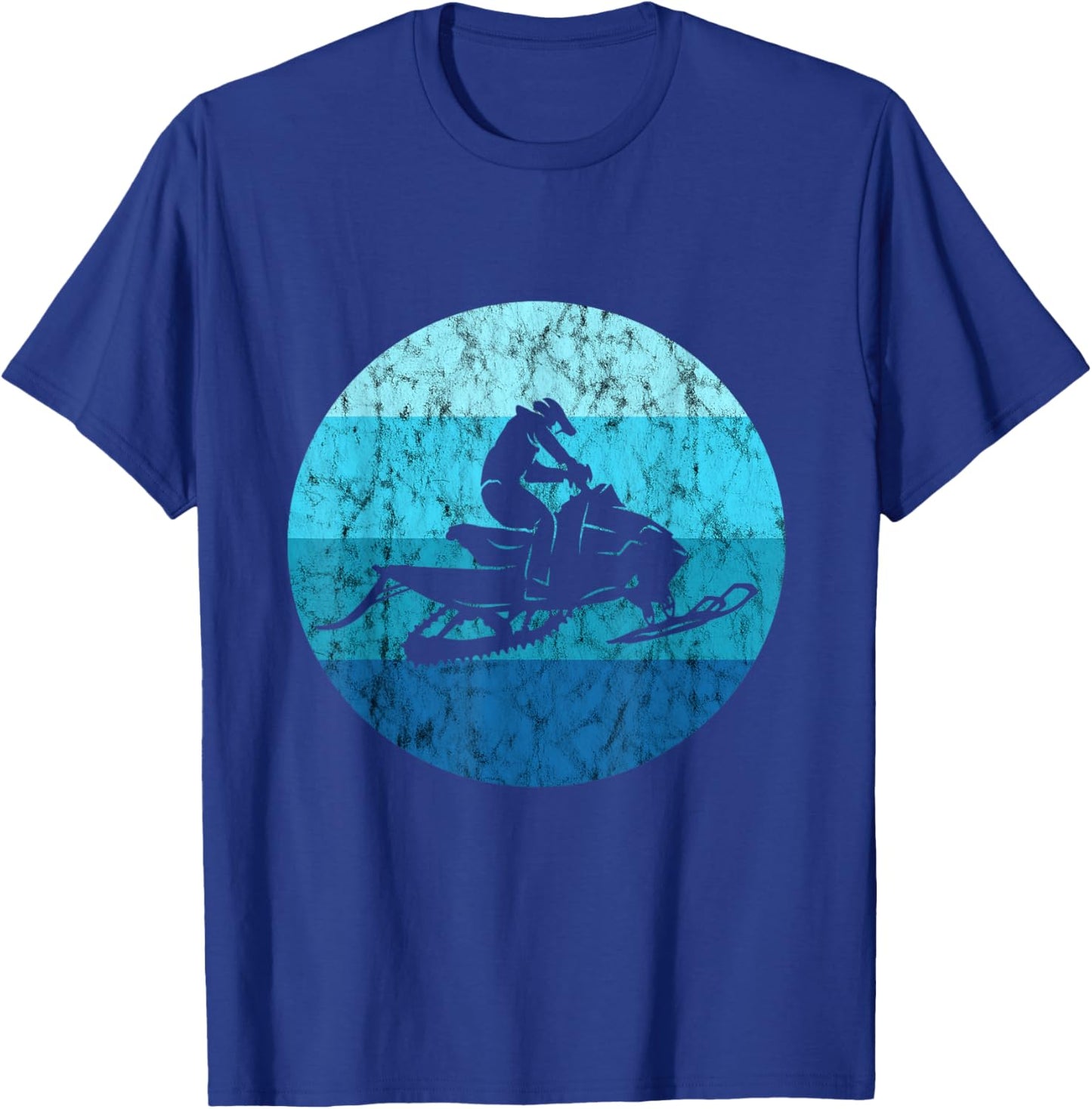 Snowcross Vintage Snowmobile Snow Machine Snowmobiling T-Shirt - T-Shirt | Royal