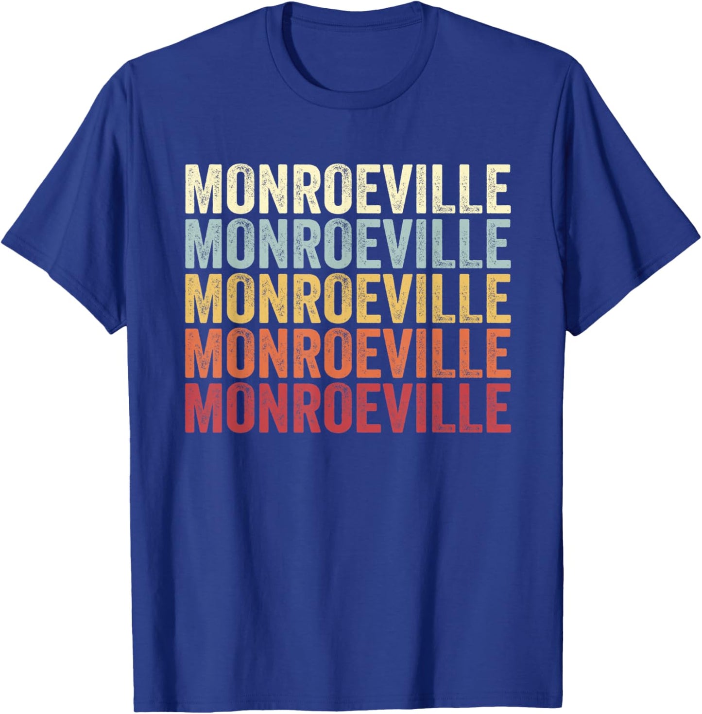 Monroeville Alabama Monroeville AL Retro Vintage Text T-Shirt - T-Shirt | Royal