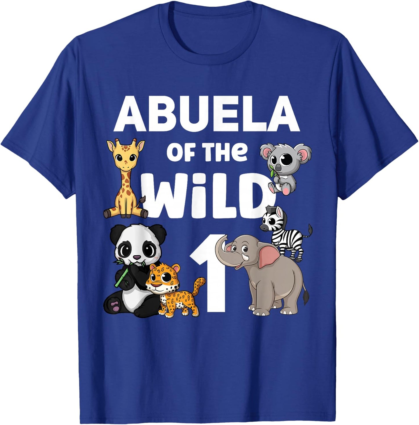 Abuela of the Wild One Zoo 1st Birthday Party Safari Jungle T-Shirt - T-Shirt | Royal