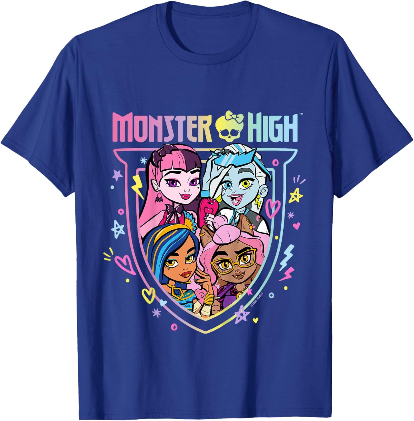 Kids Monster High - MH Rainbow Group T-Shirt - T-Shirt | Royal