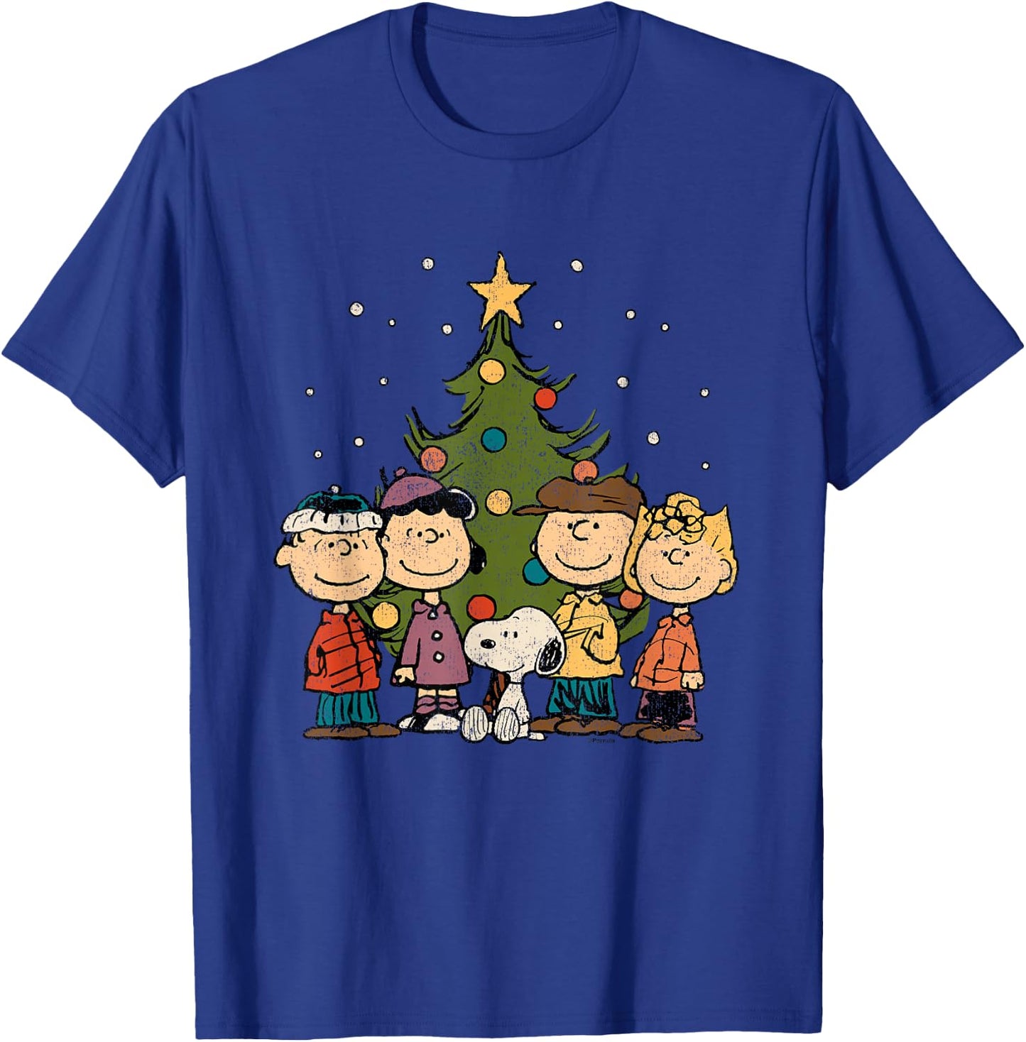 Peanuts - Peanuts Christmas Group T-Shirt - T-Shirt | Royal