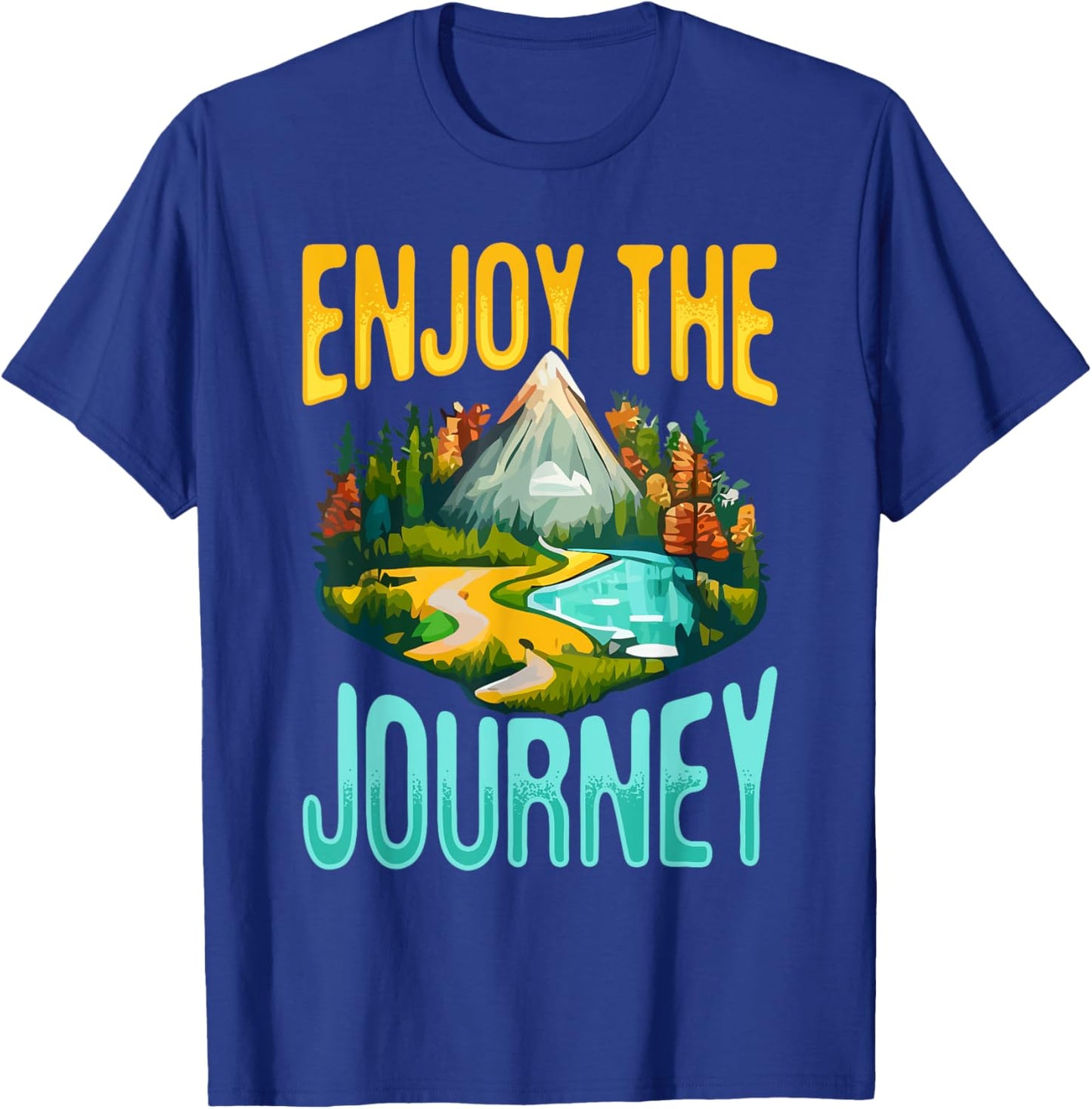 Camping Tent Enjoy the journey T-Shirt - T-Shirt | Royal