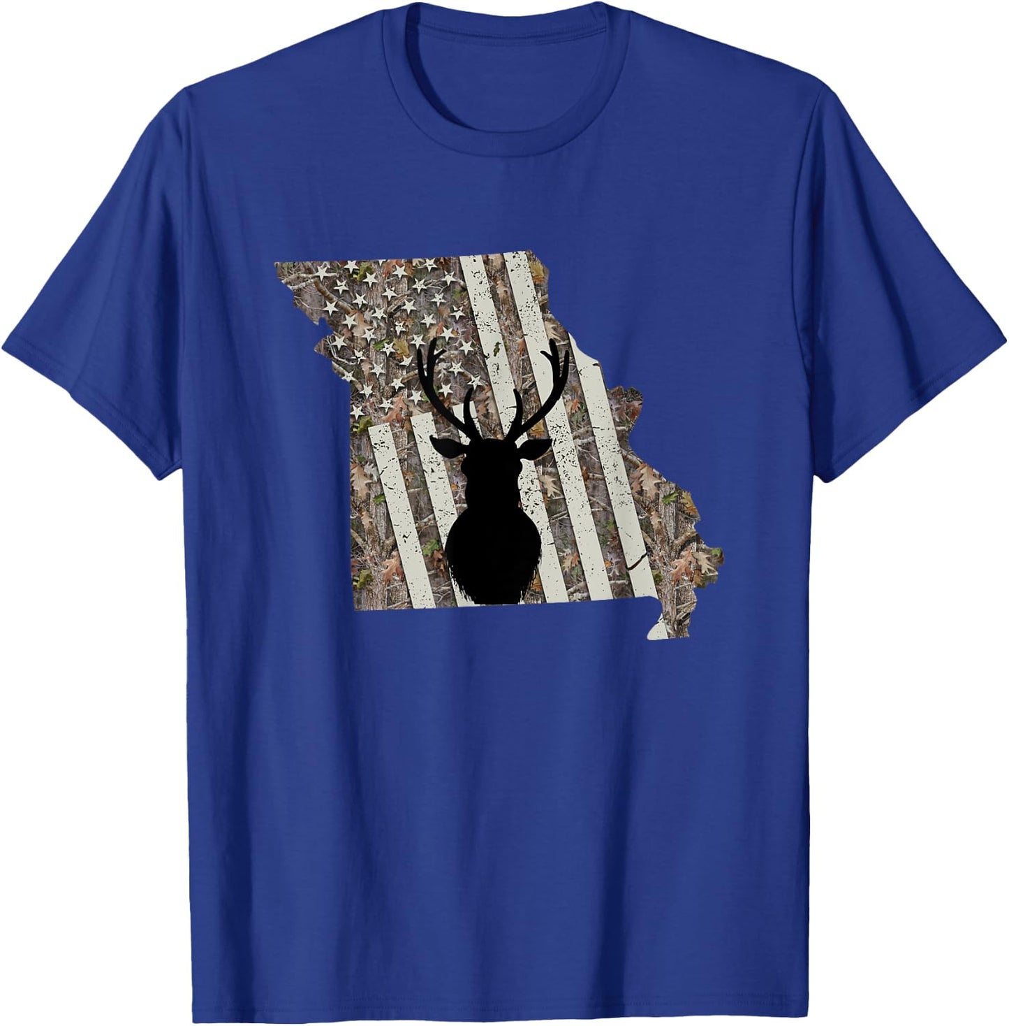Missouri Whitetail Deer Hunting T-Shirt - T-Shirt | Royal