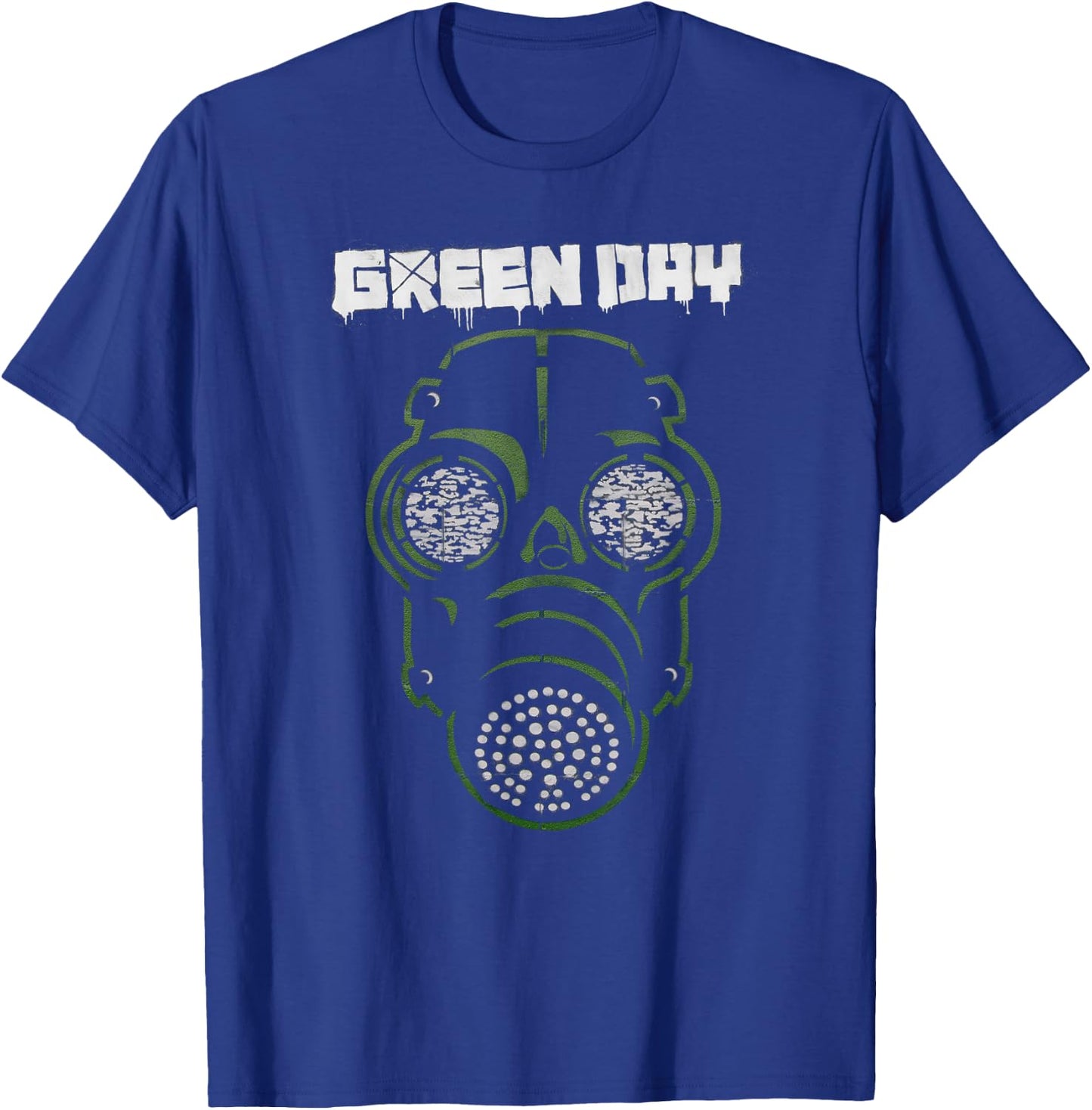 Green Day Gas Mask T-Shirt - T-Shirt | Royal