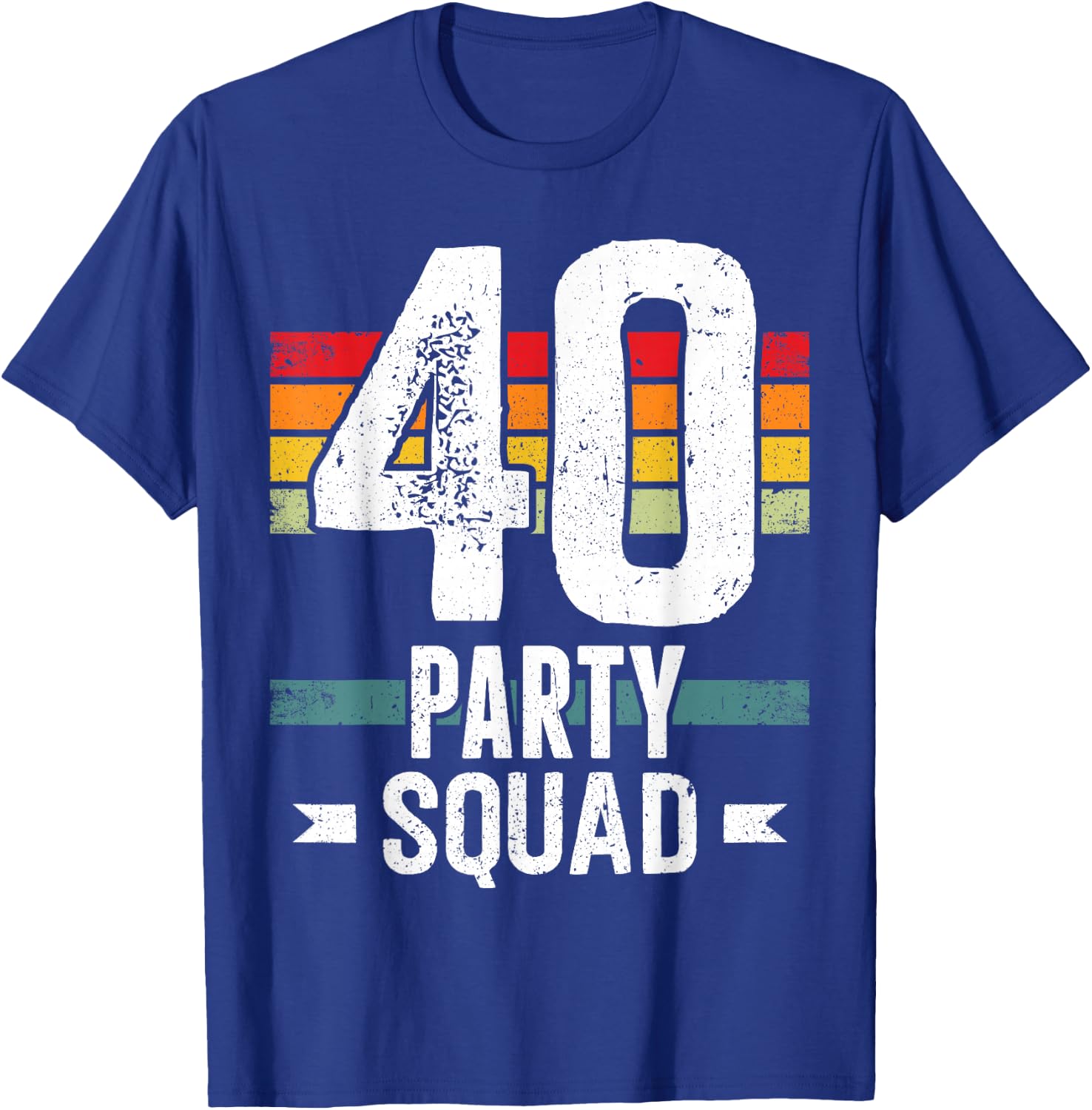 40 Birthday 40 Party Crew Squad 40th Bday Group Birthday T-Shirt - T-Shirt | Royal