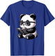 Panda Reading Book Kawaii Bookworm Librarian - Panda Reading Book Kawaii Bookworm Designs - -Adults & -Kids - Black - Small - Short Sleeve - Cotton, Polyester - Novelty T-Shirt - T-Shirt | Royal