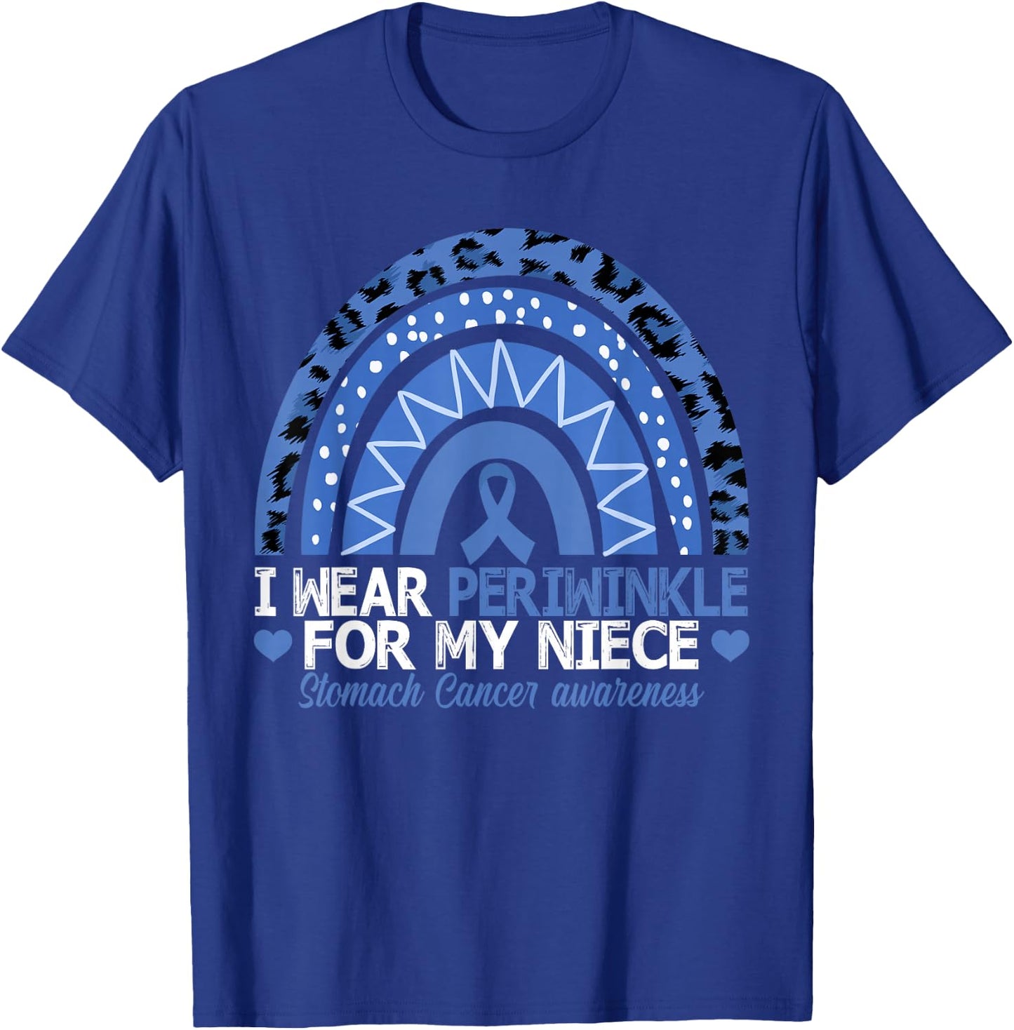 I Wear Periwinkle For My Niece Stomach Cancer Awareness T-Shirt - T-Shirt | Royal