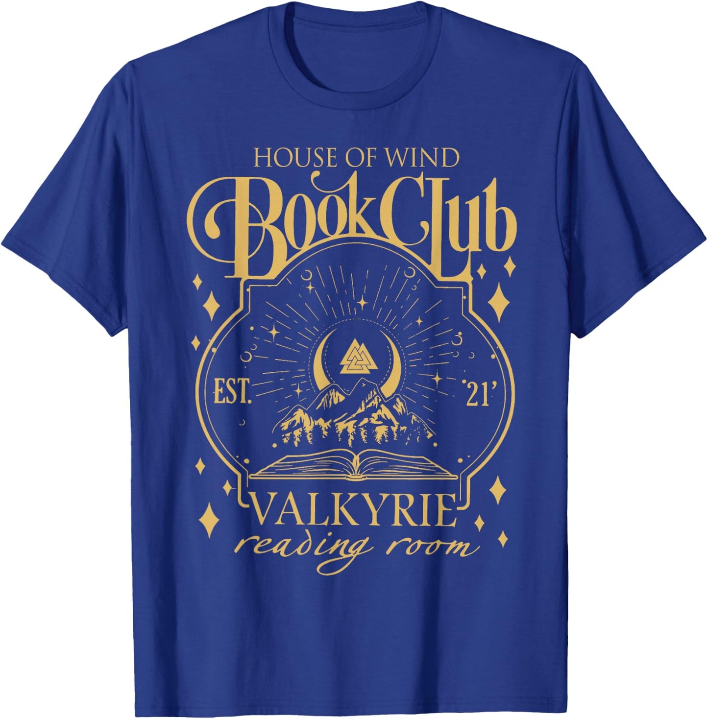 House Of Wind Book Club, Valkyrie Reading Room T-Shirt - T-Shirt | Royal