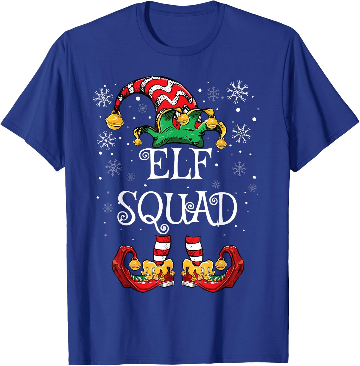 Elf Squad Christmas Family Matching Christmas T-Shirt - T-Shirt | Royal