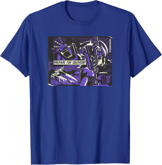 Transformers Starscream Prepare for Oblivion! Japanese Comic T-Shirt - T-Shirt | Royal