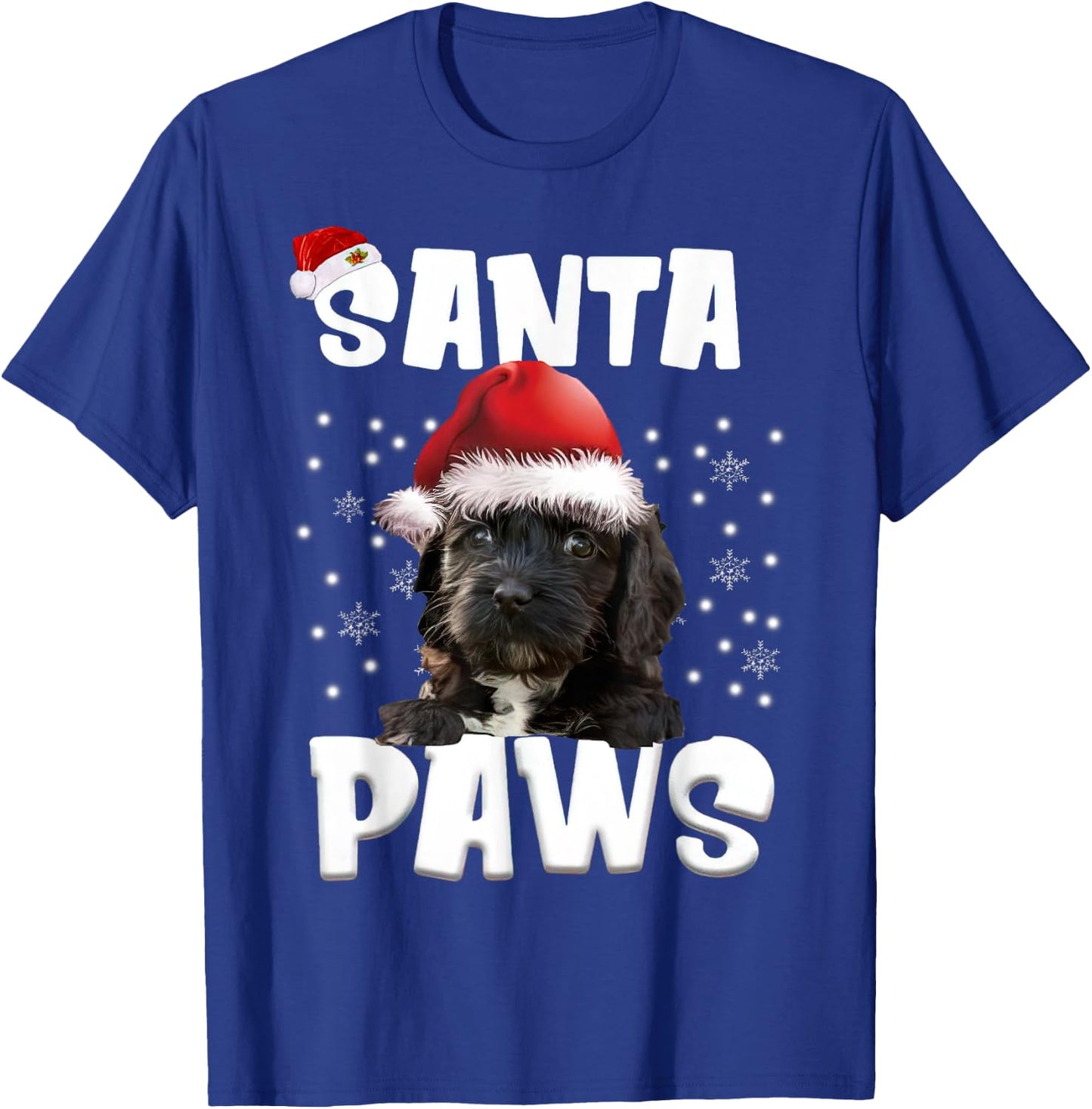 Funny Cockapoo Christmas Lights Tree Dog Lover Xmas T-Shirt - T-Shirt | Royal