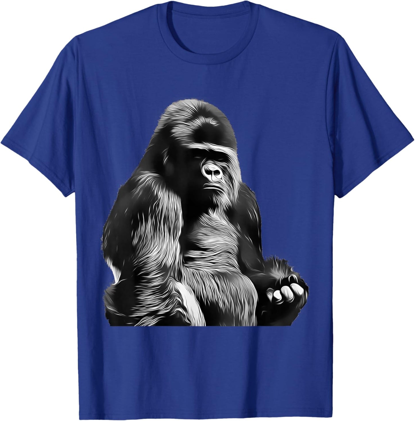 Silverback Gorilla Silver Back Primate Ape T-Shirt - T-Shirt | Royal