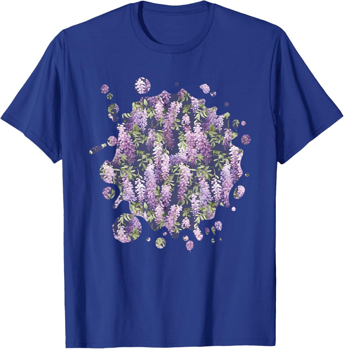 Cute Wisteria Inspired Flower Plant Lover Gardener women T-Shirt - T-Shirt | Royal