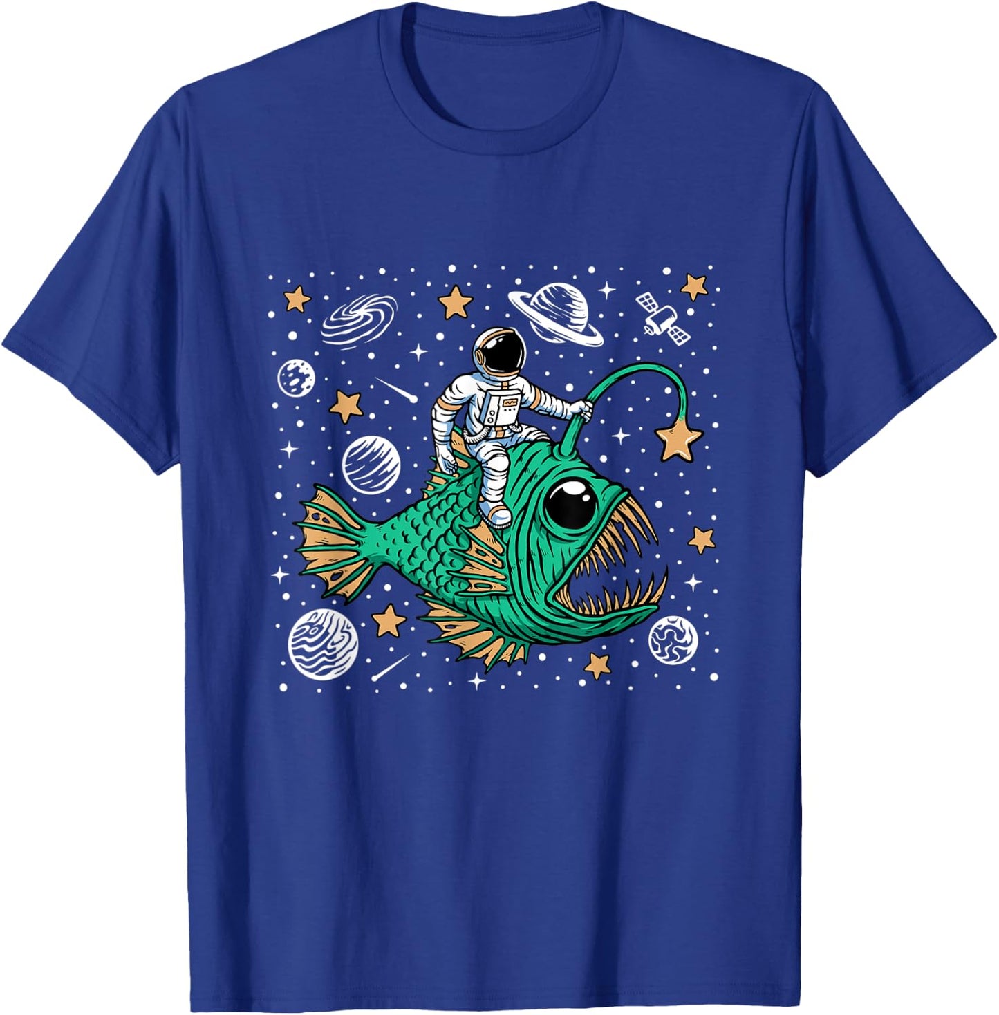 deep sea fish Astronaut party outfit Spaceman T-Shirt - T-Shirt | Royal