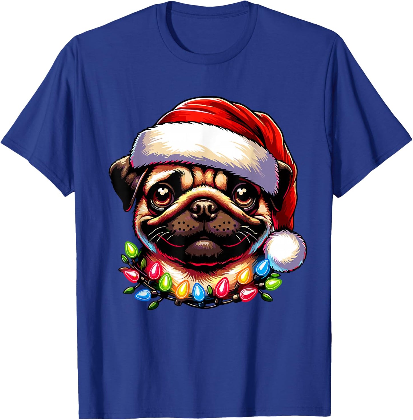Dog Owner Xmas Men Women Favorite Pug Christmas T-Shirt - T-Shirt | Royal